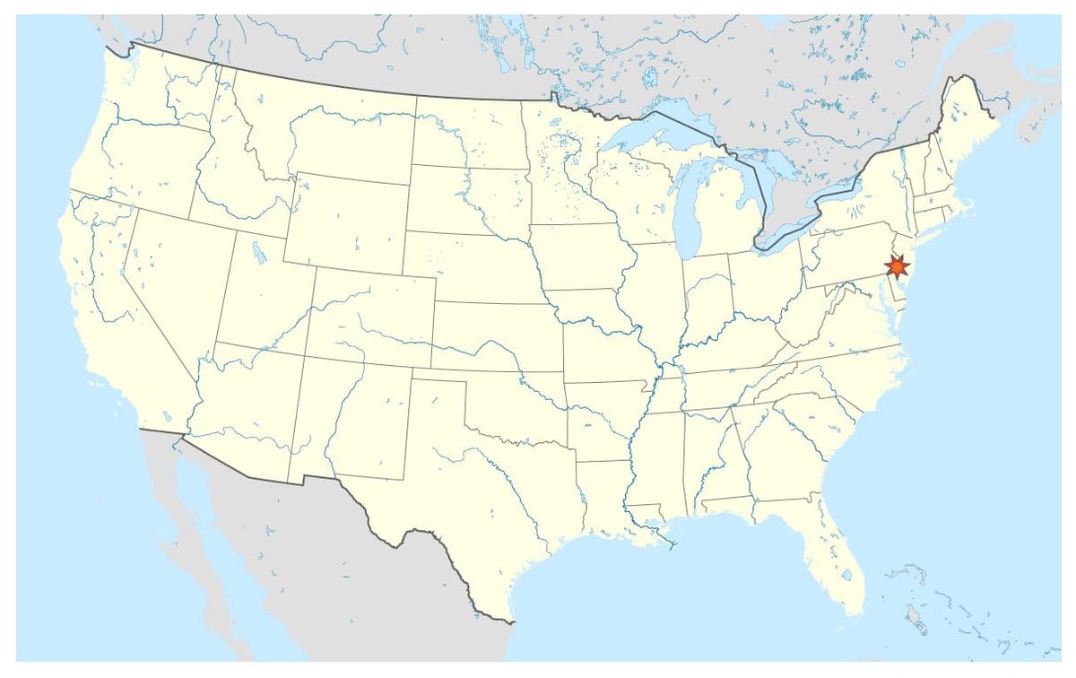 Philadelphia աշխարհի քարտեզի վրա
