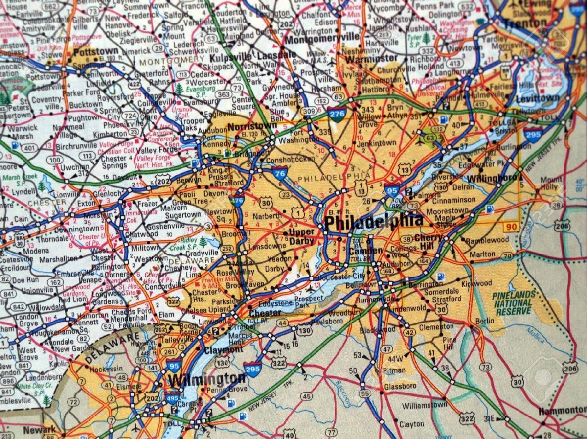 քարտեզ Philadelphia