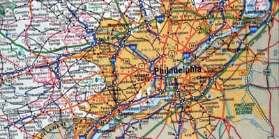 Քարտեզ Philadelphia